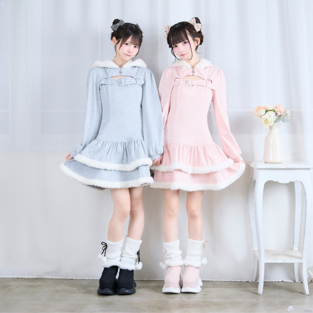 《LAFARY closet》ルーズニット厚底ブーツ