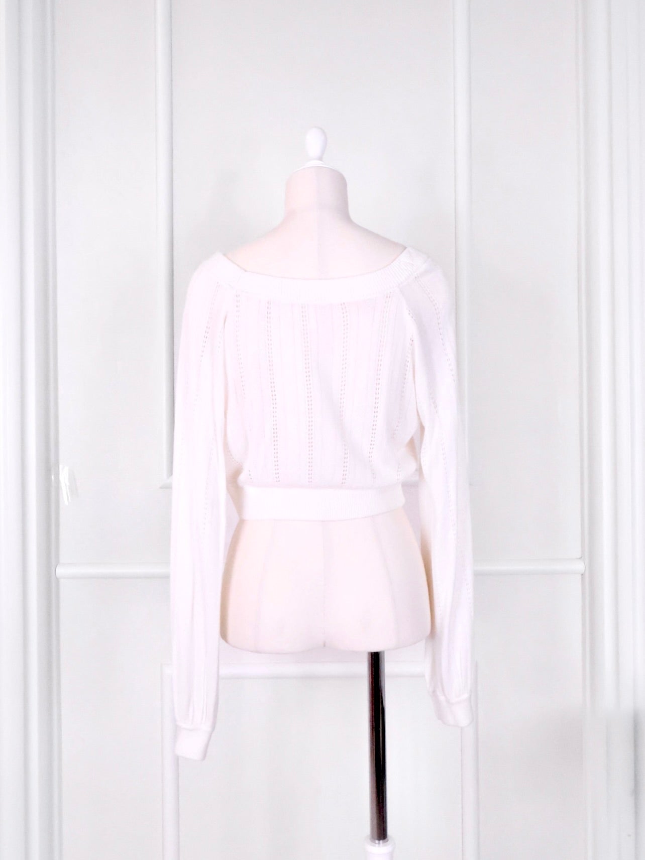 《LAFARY》ロゴプレート付きカーディガン