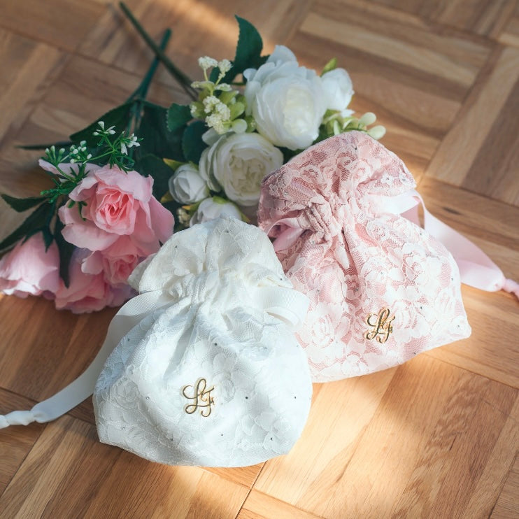 LAFARY》ストーンレース巾着ポーチ- LAFARY ONLINE