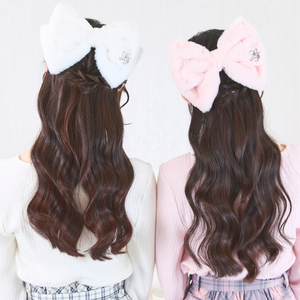 《LAFARY closet》ファーリボンバレッタ 1