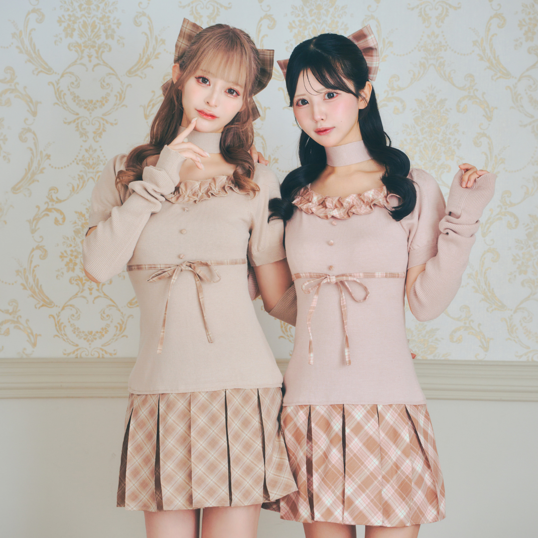 ベージュ:156cm/ピンク:154cm