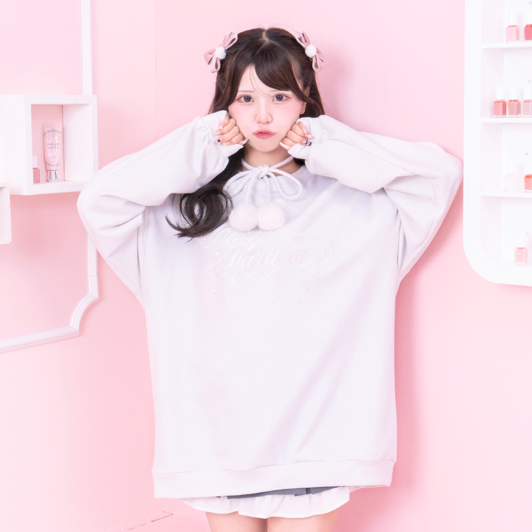 《LAFARY closet》ポンポンロゴプルオーバー
