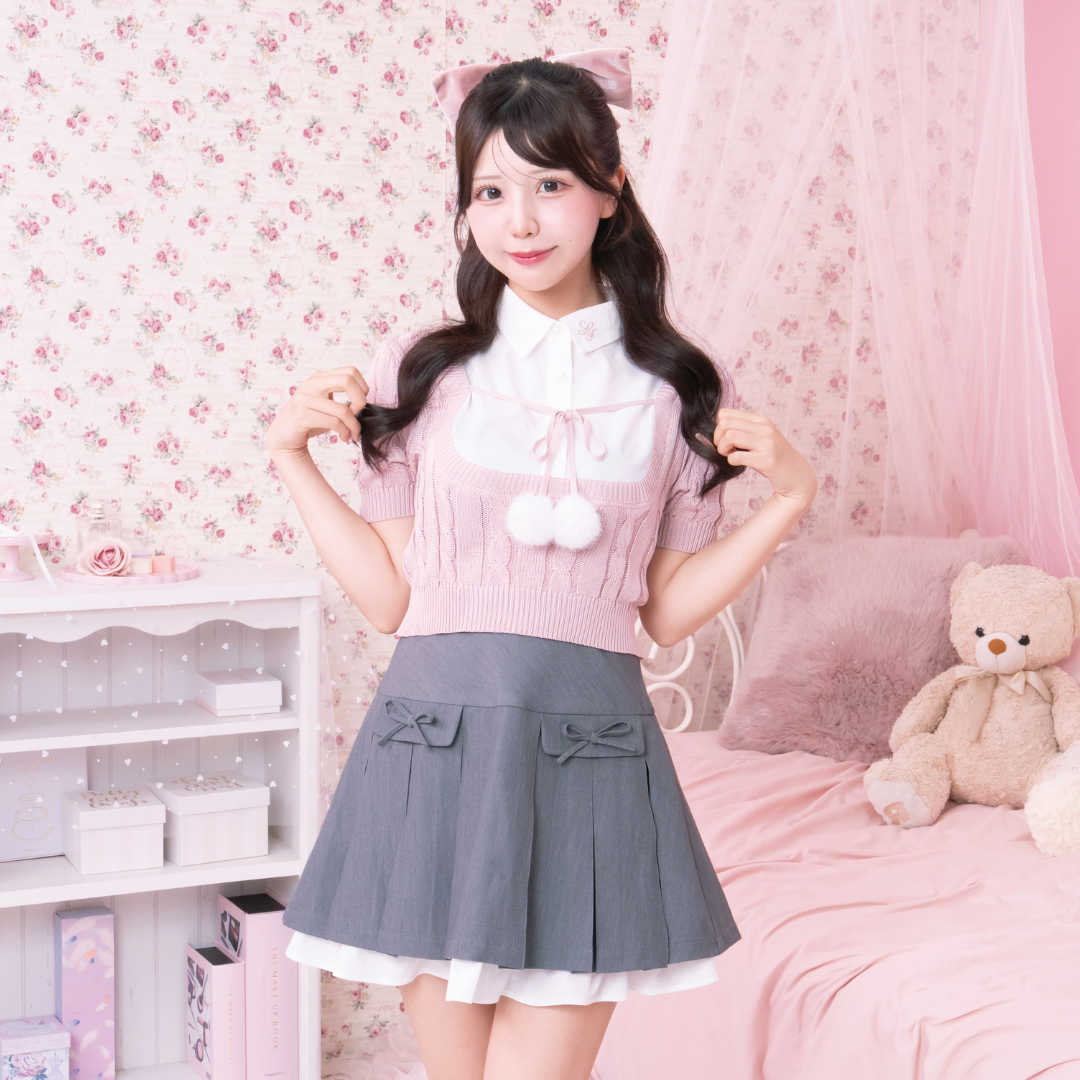 《LAFARY closet》プリーツフリルスカパン