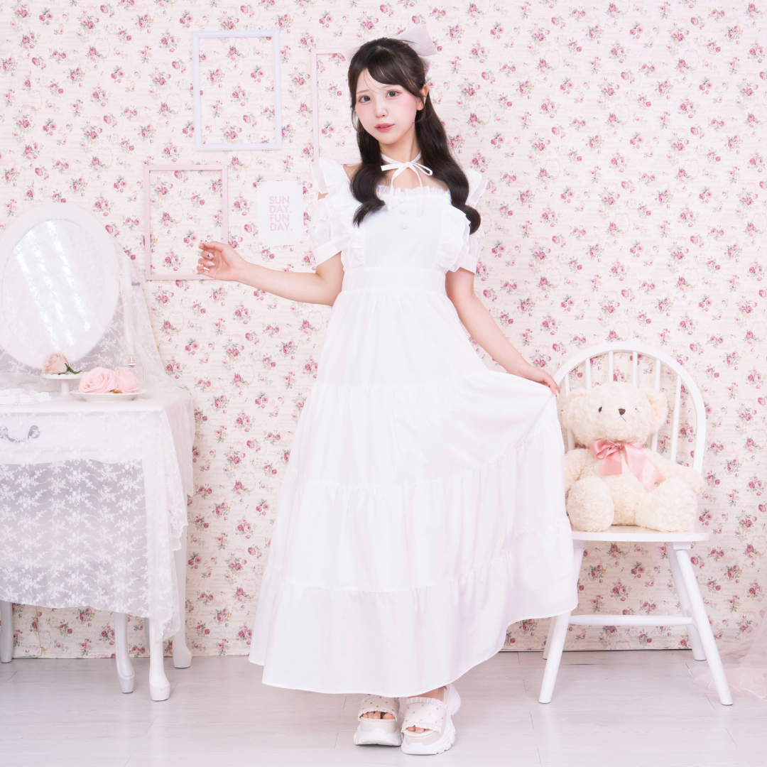 《LAFARY closet》ティアードロングワンピ