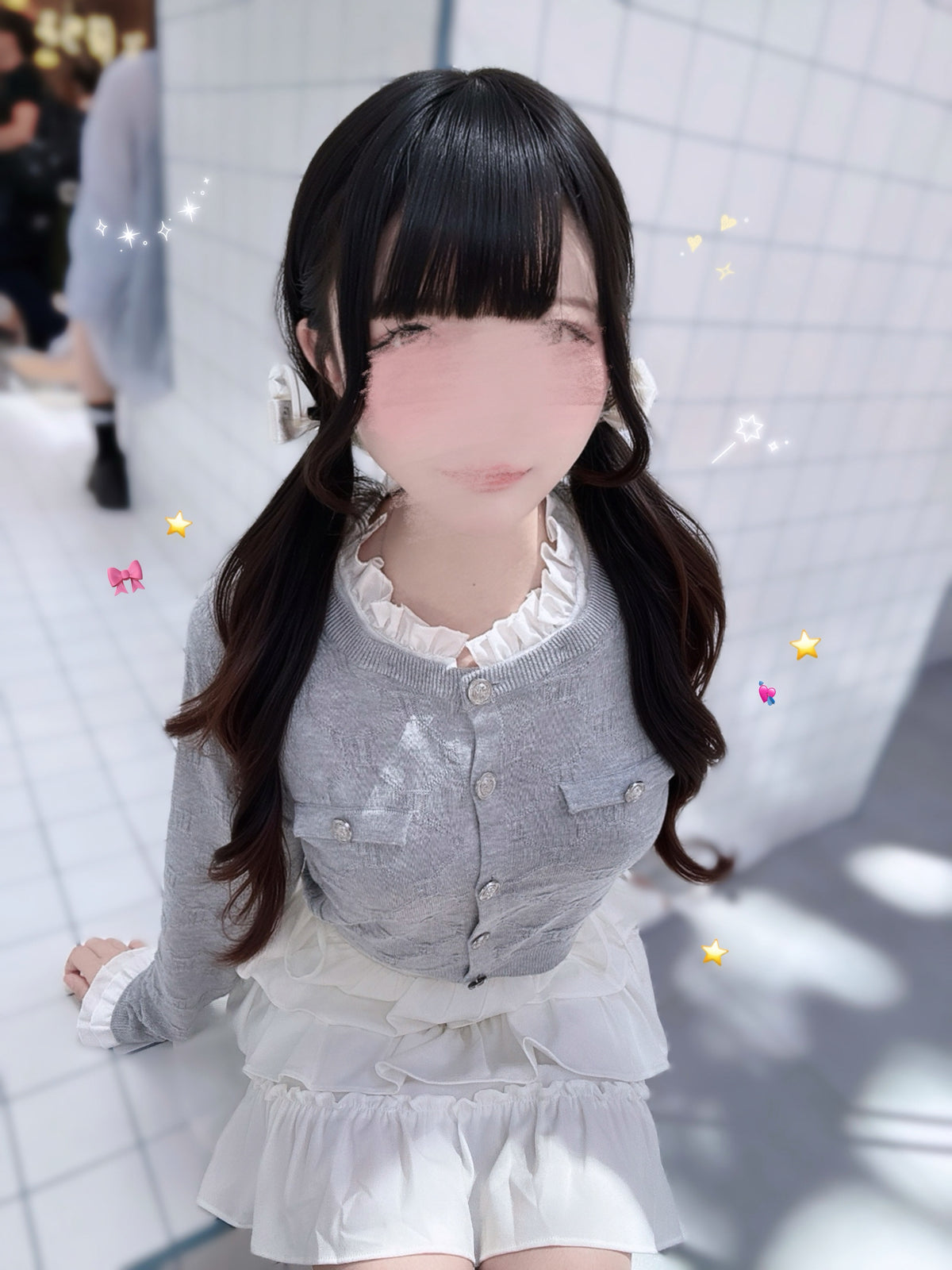 《LAFARY closet》モノグラムニットトップス