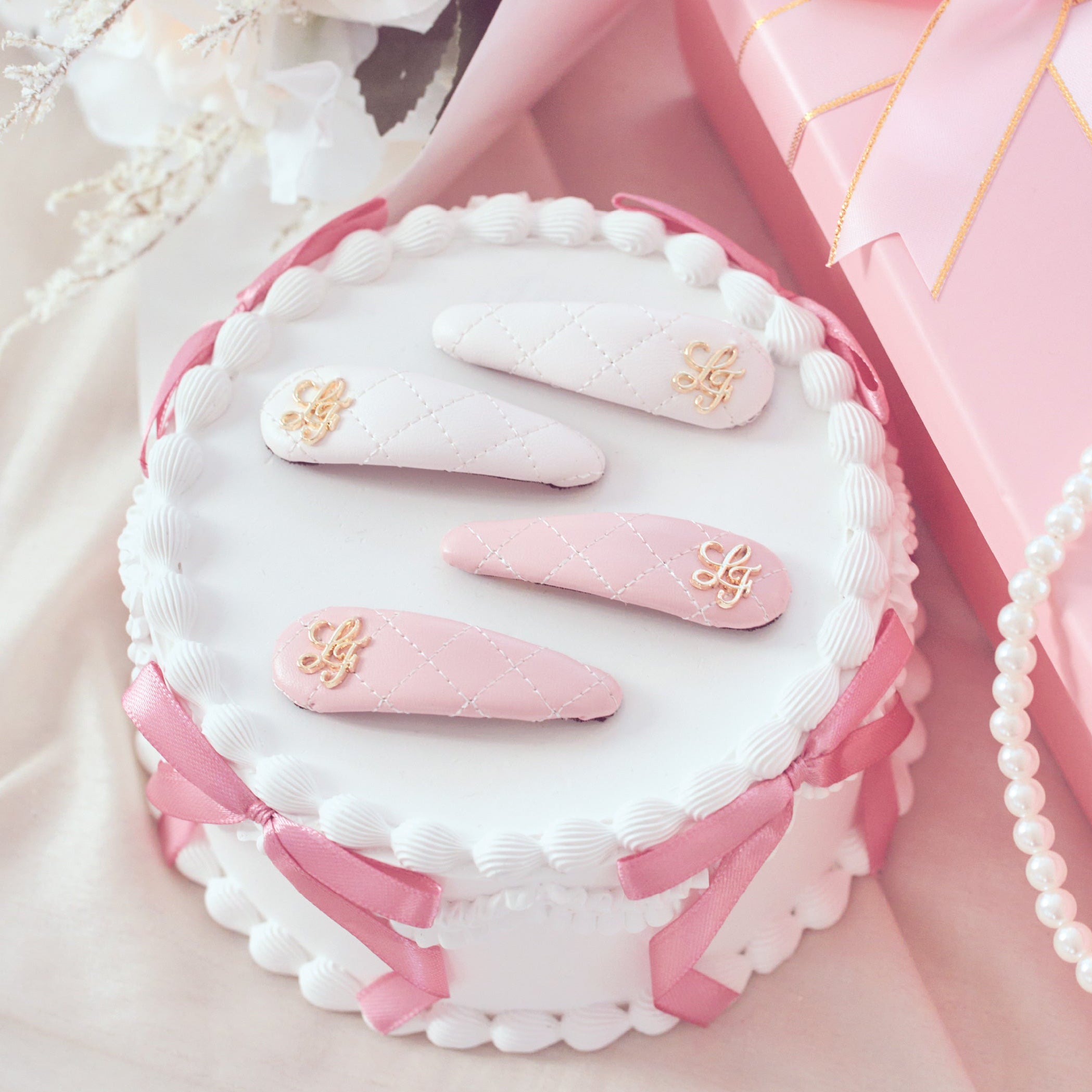 《LAFARY》キルティングヘアクリップ