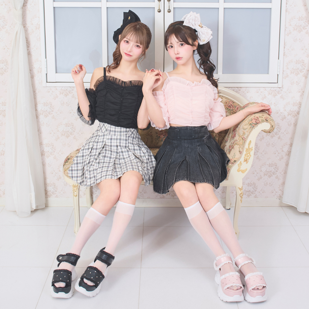 ホワイトチェック:156cm/ブラックデニム:154cm