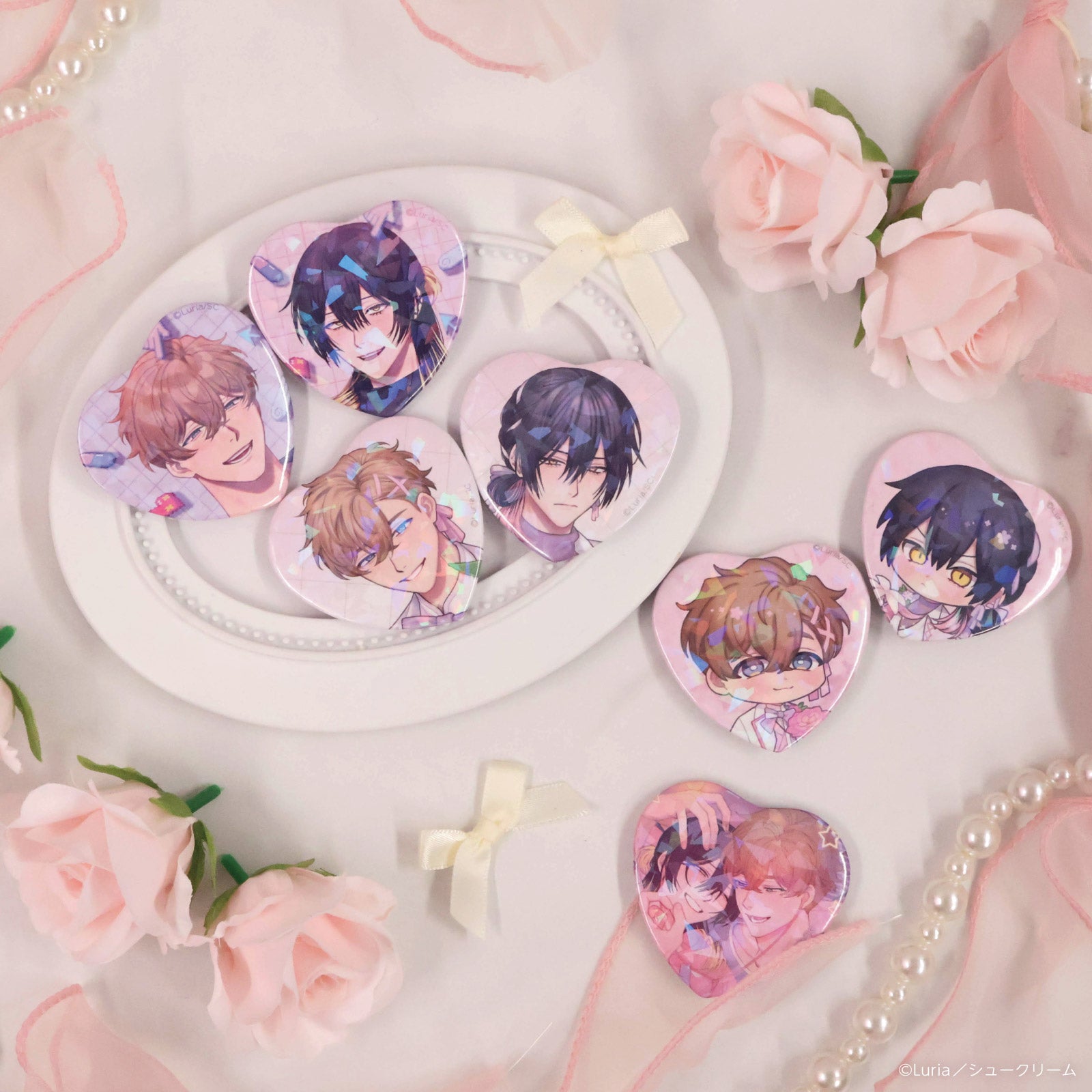 《真夜中の俺を見て×LAFARY》缶バッジセット(7個入り)