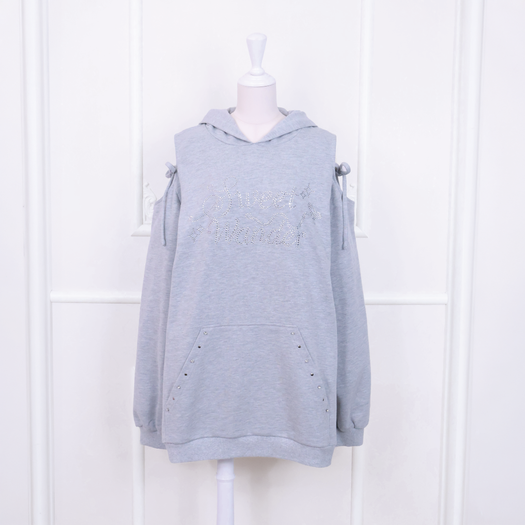 《LAFARY closet》ラインストーンロゴパーカー