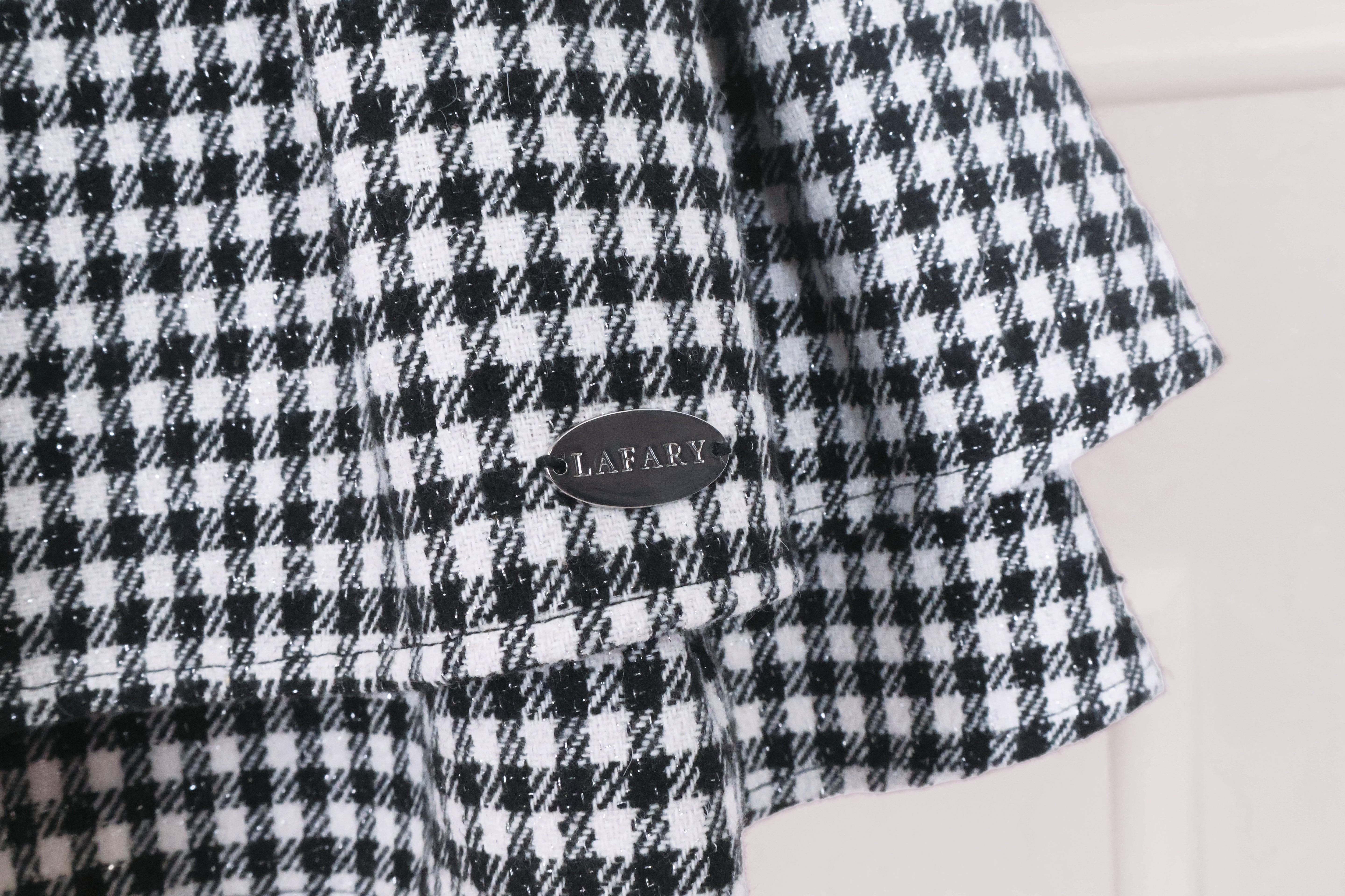 《LAFARY closet》ギンガムツイードスカパン