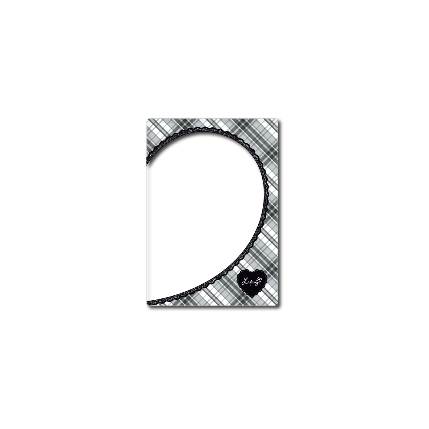 《Lafaryオリジナル》メルティチェック/ブラック オタ活カードケース<つながる(右)>B8（トレカ）