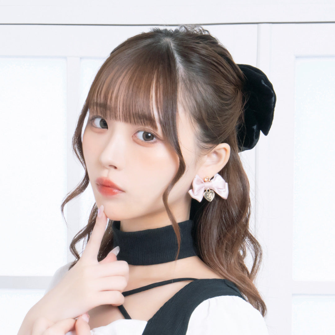 《LAFARY closet》ロゴハートリボンピアス