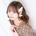 《LAFARY》合皮ロゴヘアピン