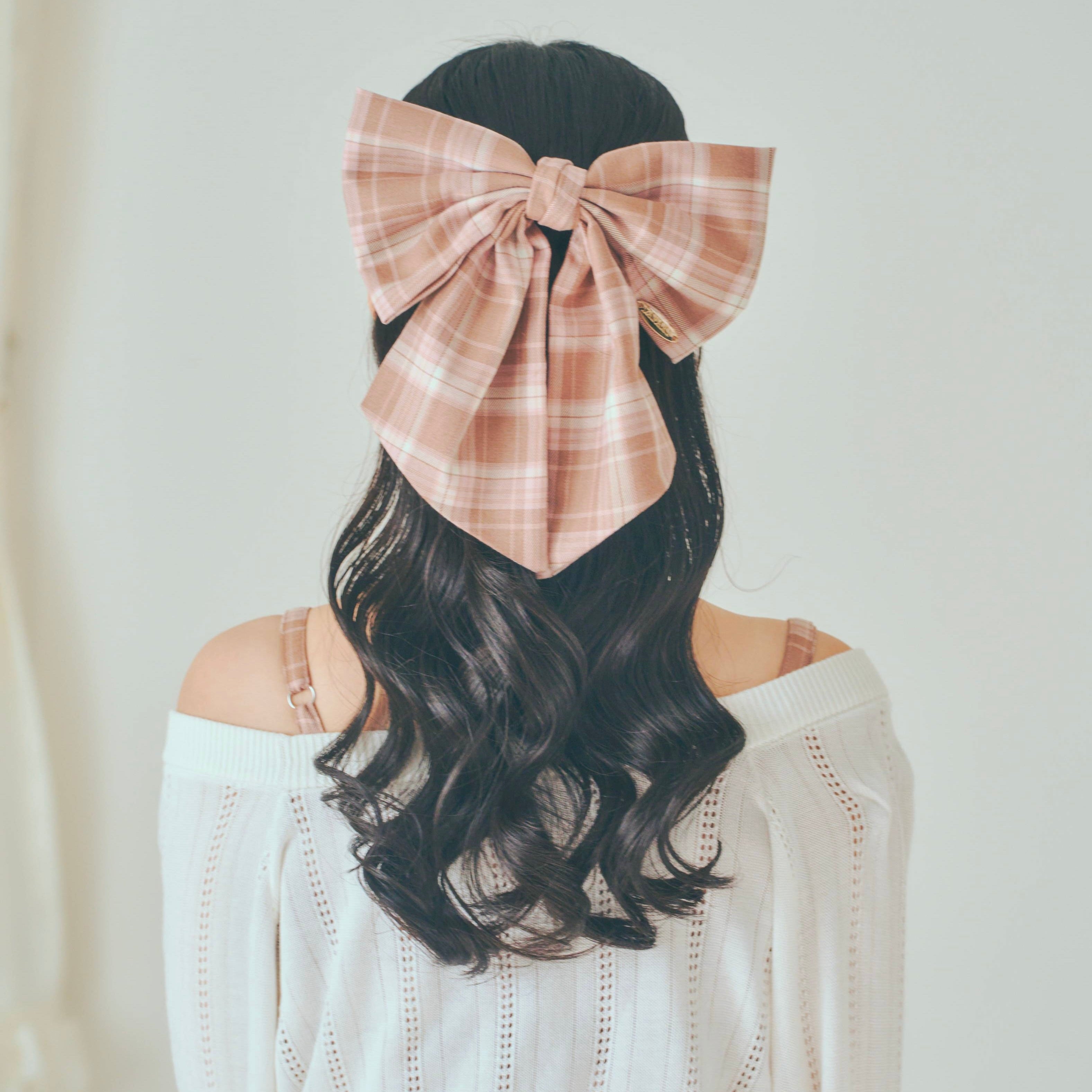 LAFARY》チェックリボンバレッタ- LAFARY ONLINE