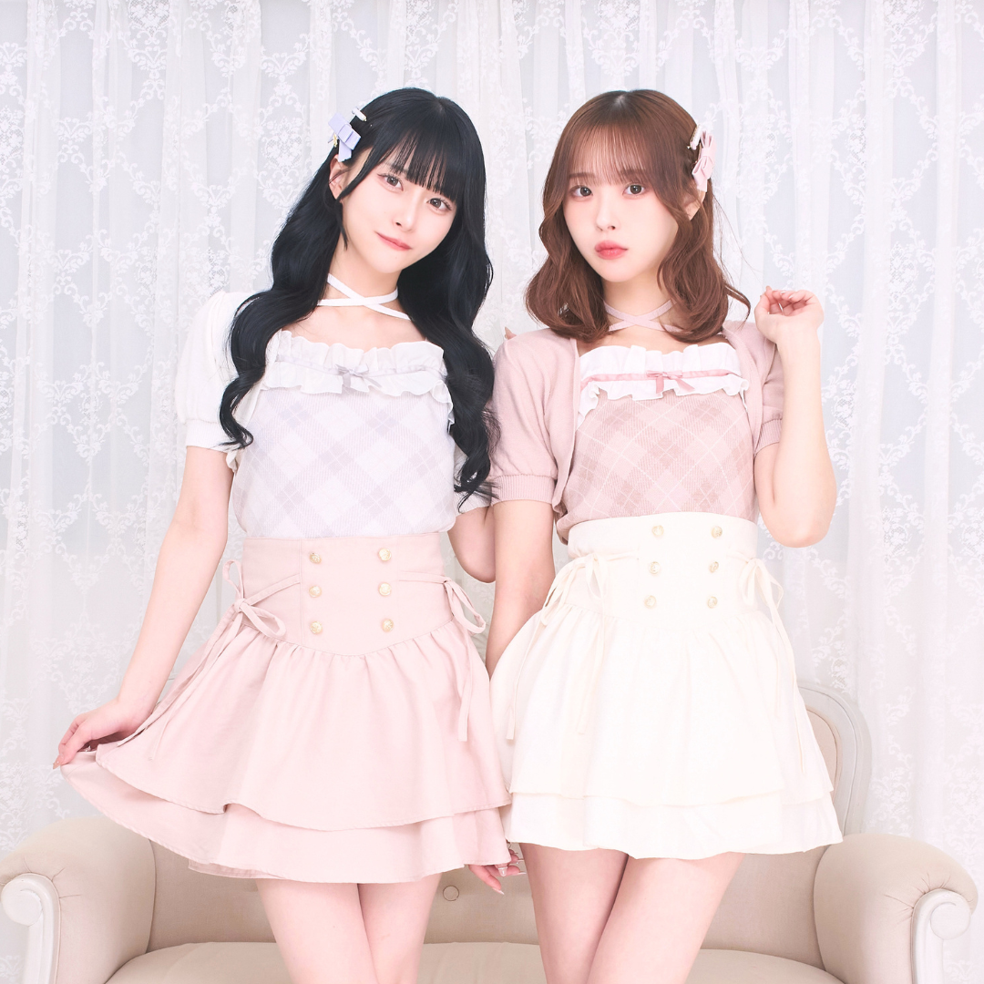 《LAFARY closet》チェックアンサンブルニットトップス