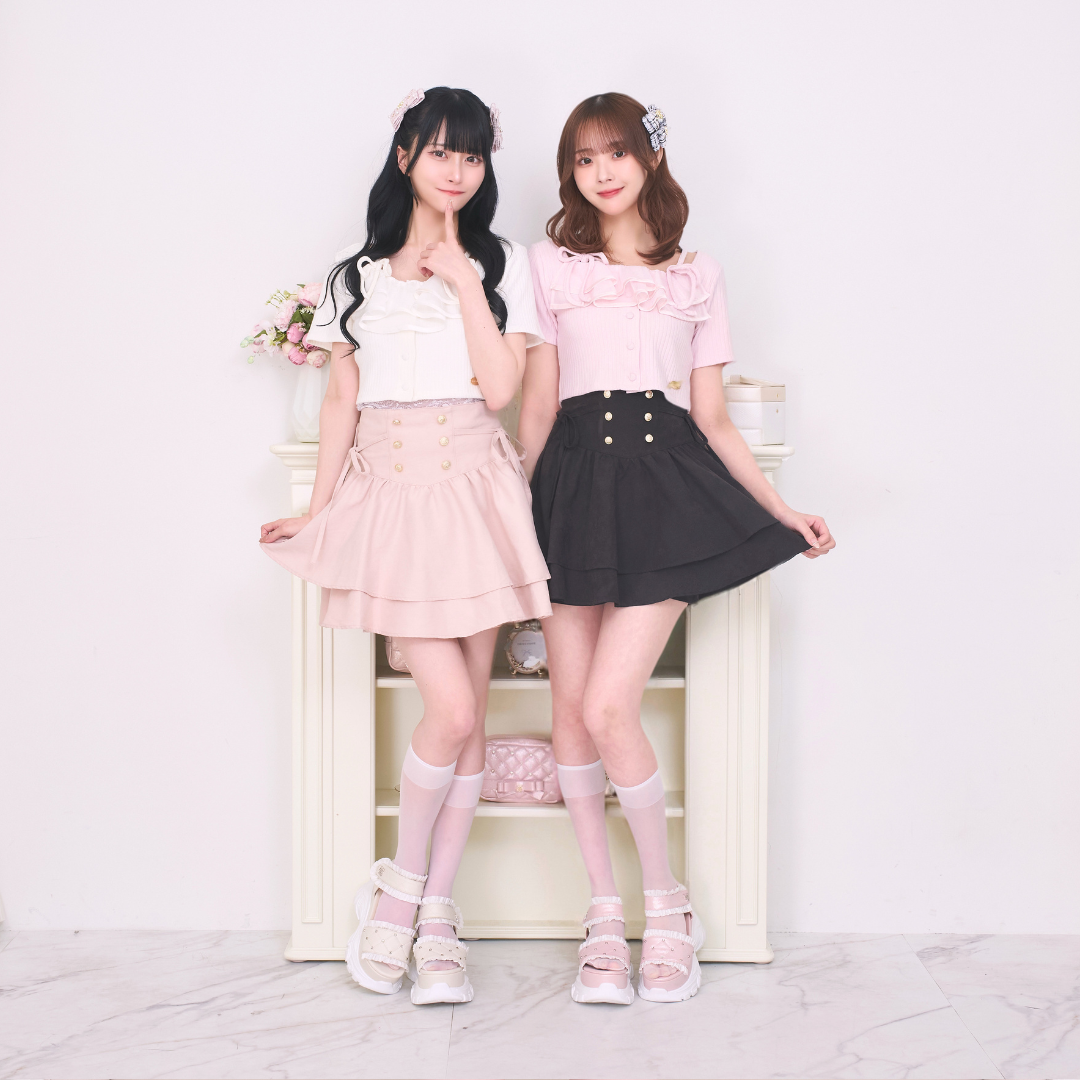 《LAFARY closet》コルセットティアードスカパン