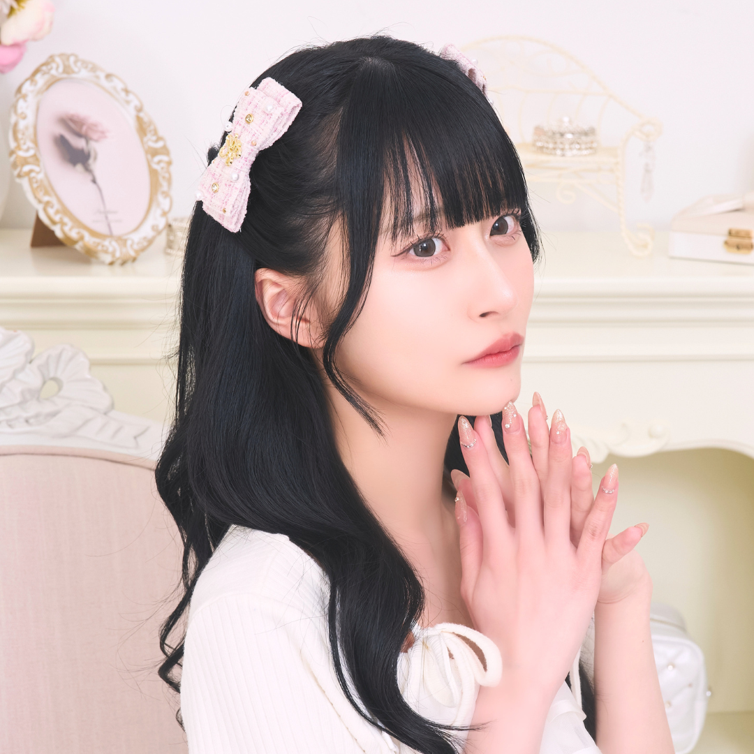 《LAFARY closet》ビジューツイードミニリボン