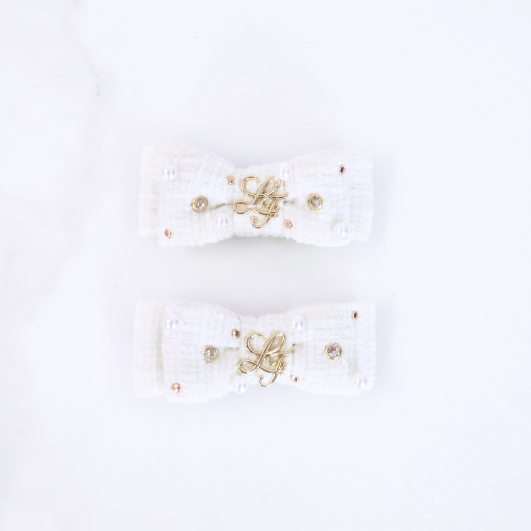 《LAFARY closet》ビジューツイードミニリボン