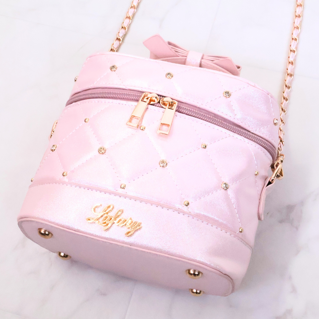 《LAFARY closet》ビジューキルティングバニティバッグ