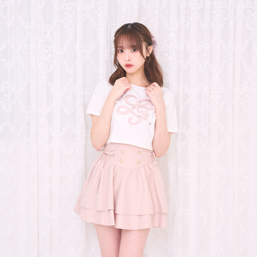 《LAFARY closet》合皮ロゴチビT