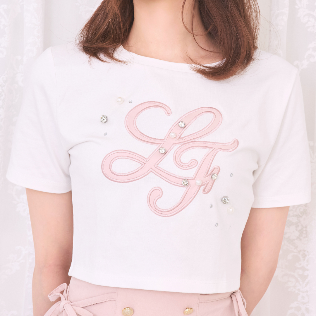 《LAFARY closet》合皮ロゴチビT