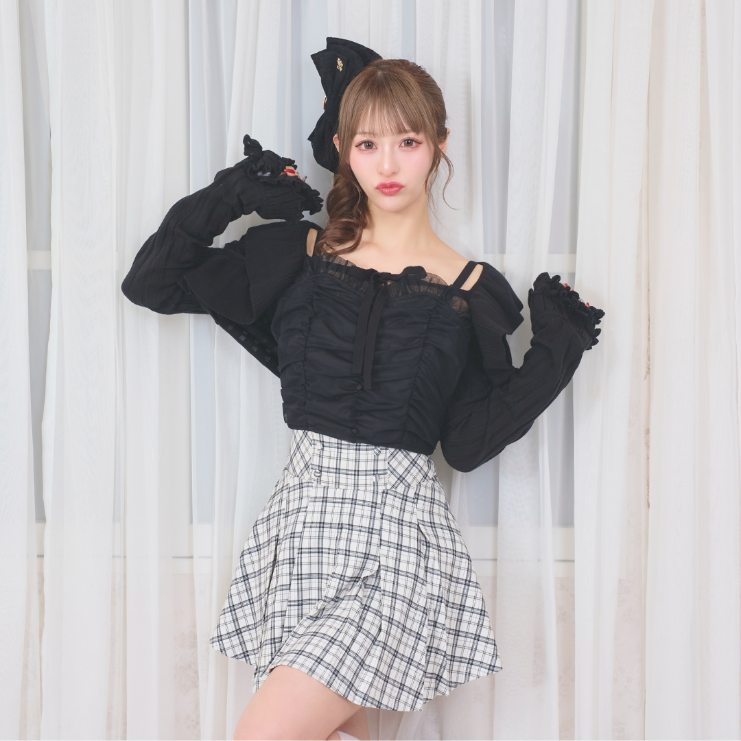 《LAFARY closet》フリルニットカーディガン