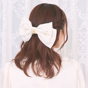《LAFARY closet》ビジューツイードリボンバレッタ 2