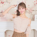 《LAFARY closet》オフショルチュールトップス