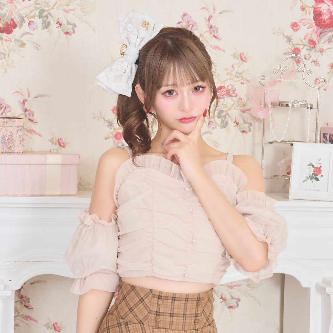 《LAFARY closet》オフショルチュールトップス