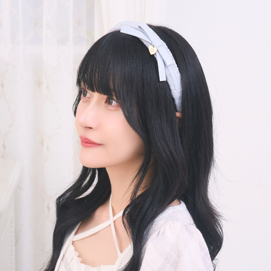 《LAFARY closet》合皮リボンツイードカチューシャ