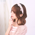 《LAFARY closet》合皮リボンツイードカチューシャ