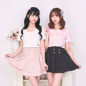 《LAFARY closet》チュールフリルリブトップス 1