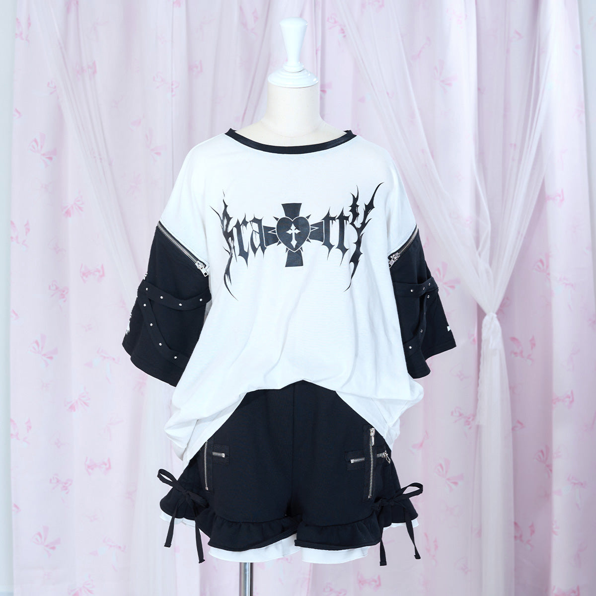 《mine》ジップクロスショートパンツ