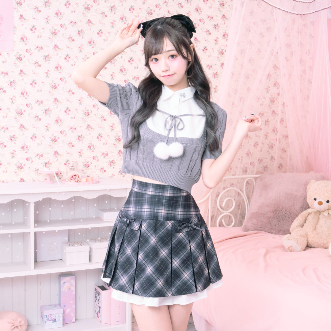 《LAFARY closet》プリーツフリルスカパン