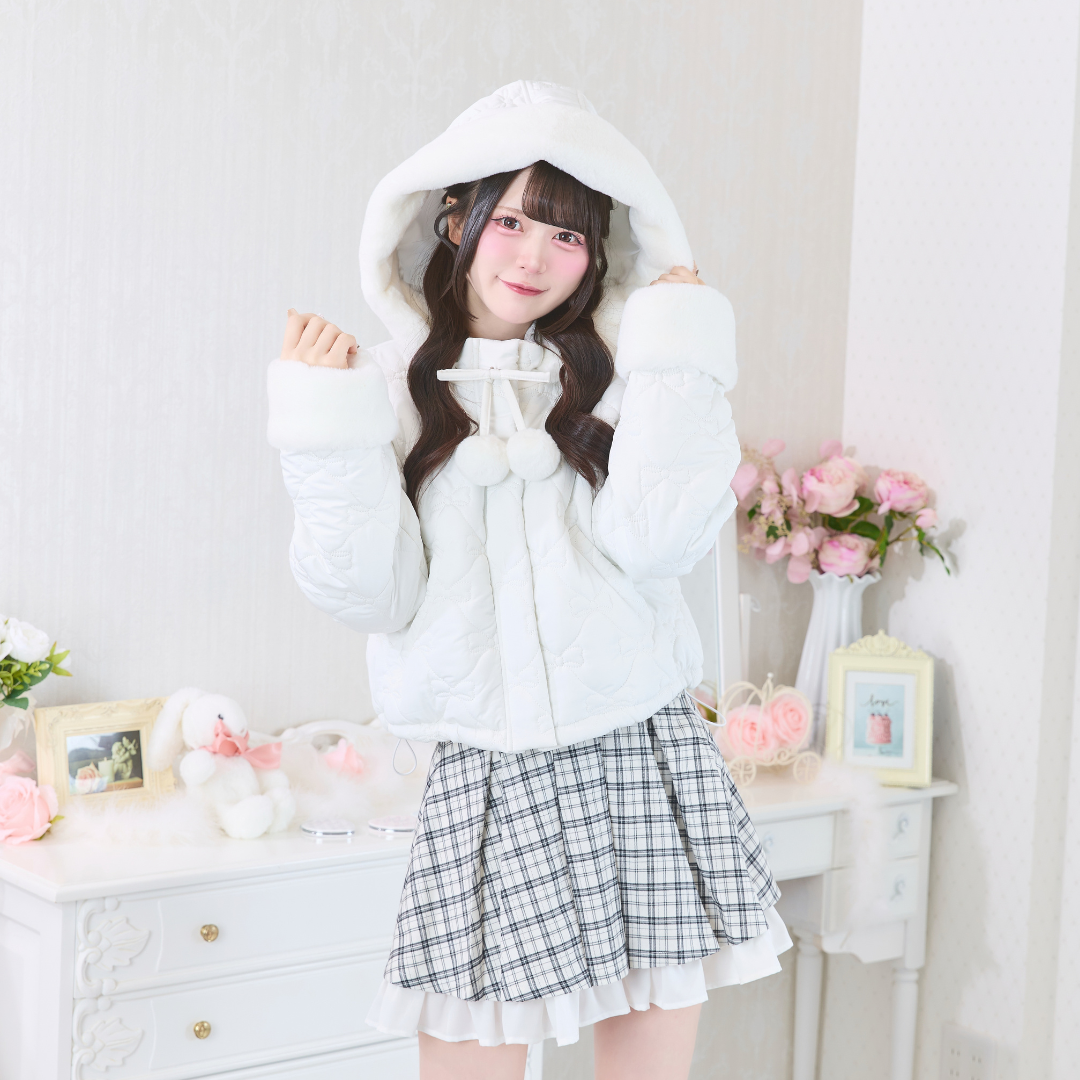 ホワイトチェック163cm