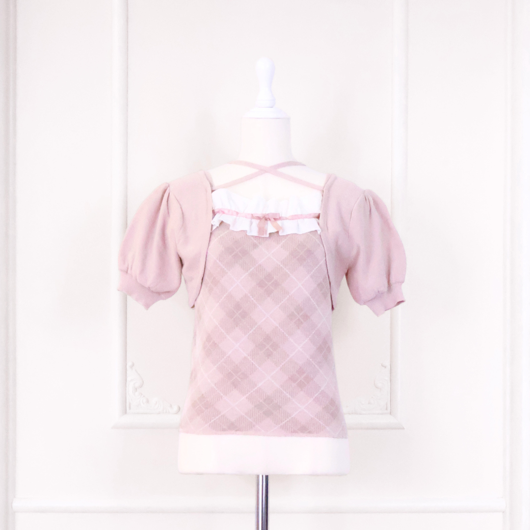 LAFARY closet》チェックアンサンブルニットトップス- LAFARY ONLINE
