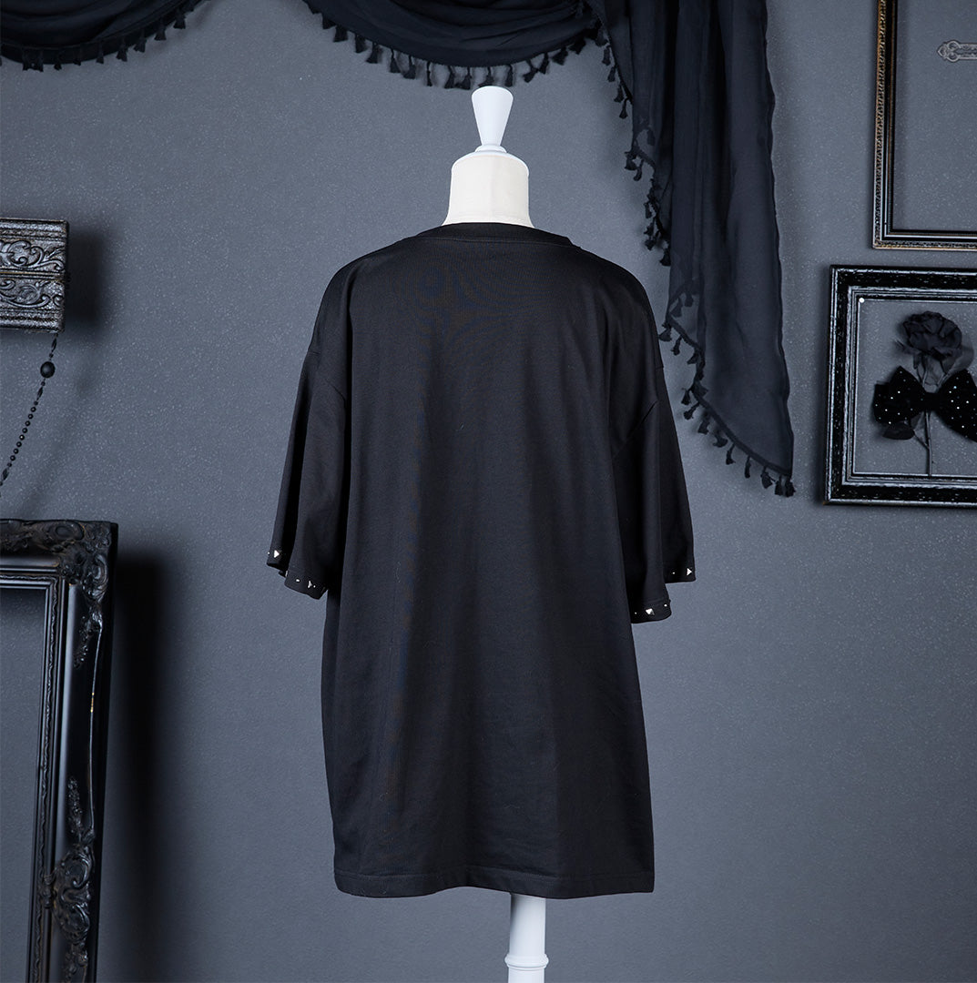《mine》スタッズクロスTシャツ