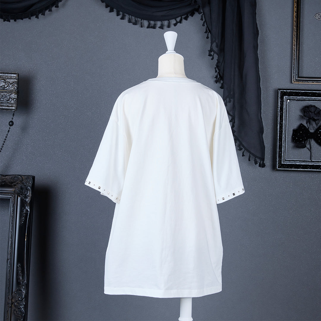 《mine》スタッズクロスTシャツ