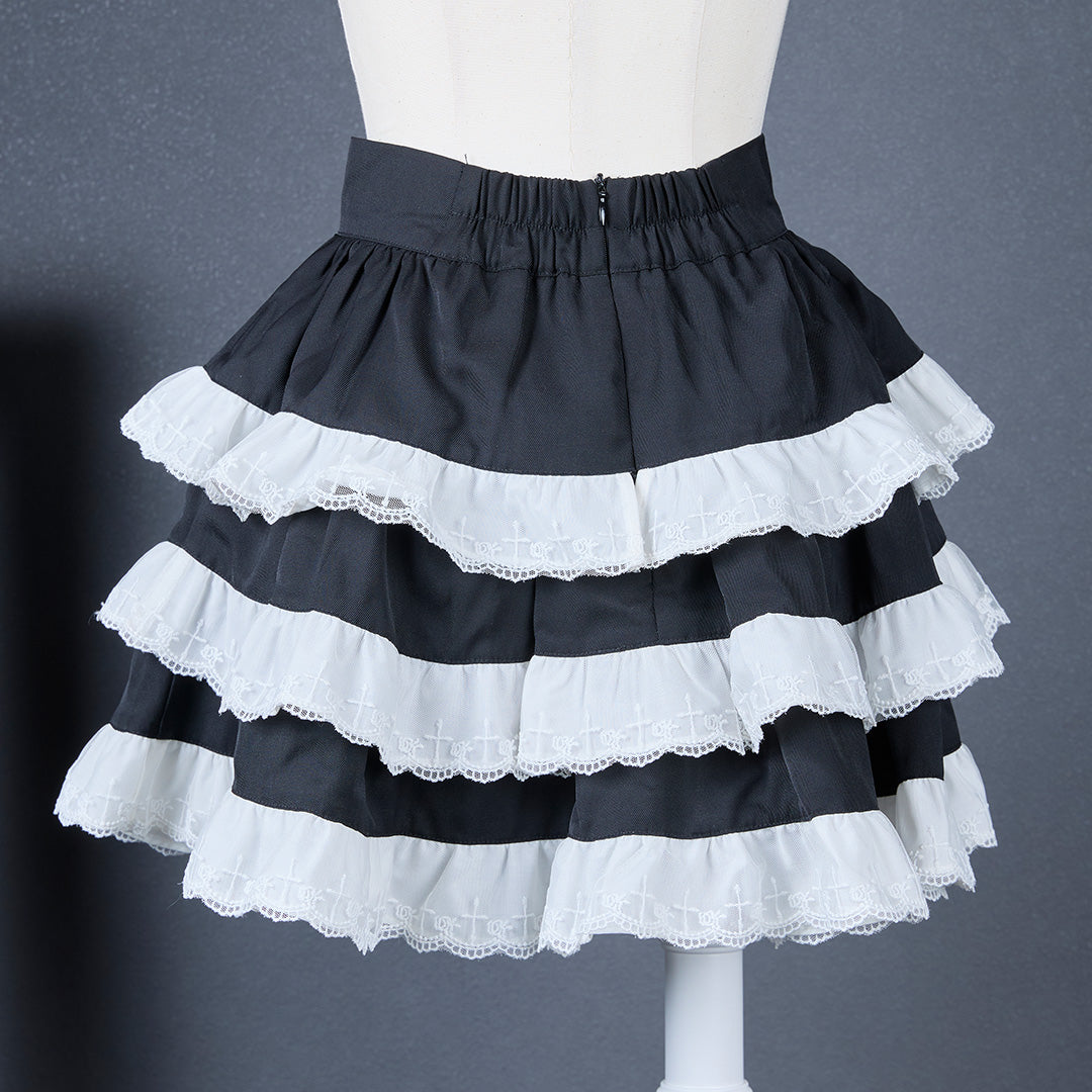 《mine》スタッズクロスハーネススカート