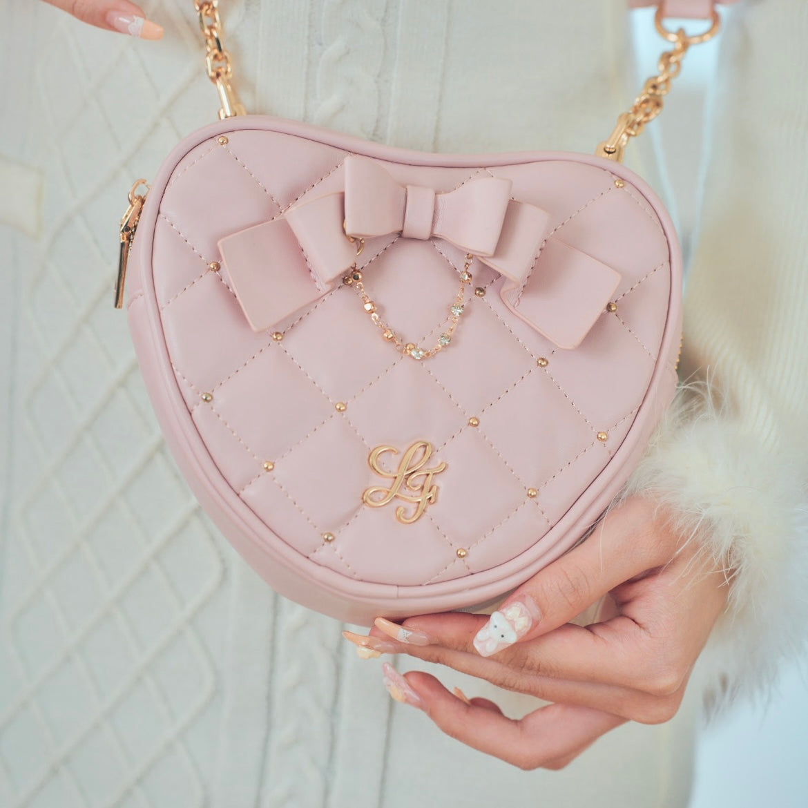 《LAFARY》キルティングハートショルダー