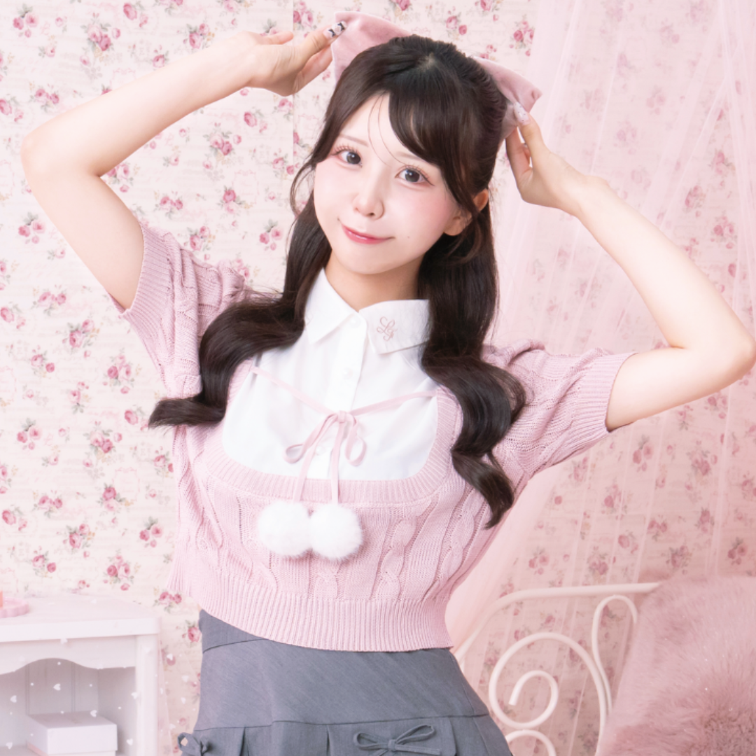 《LAFARY closet》ベロアリボンバレッタ