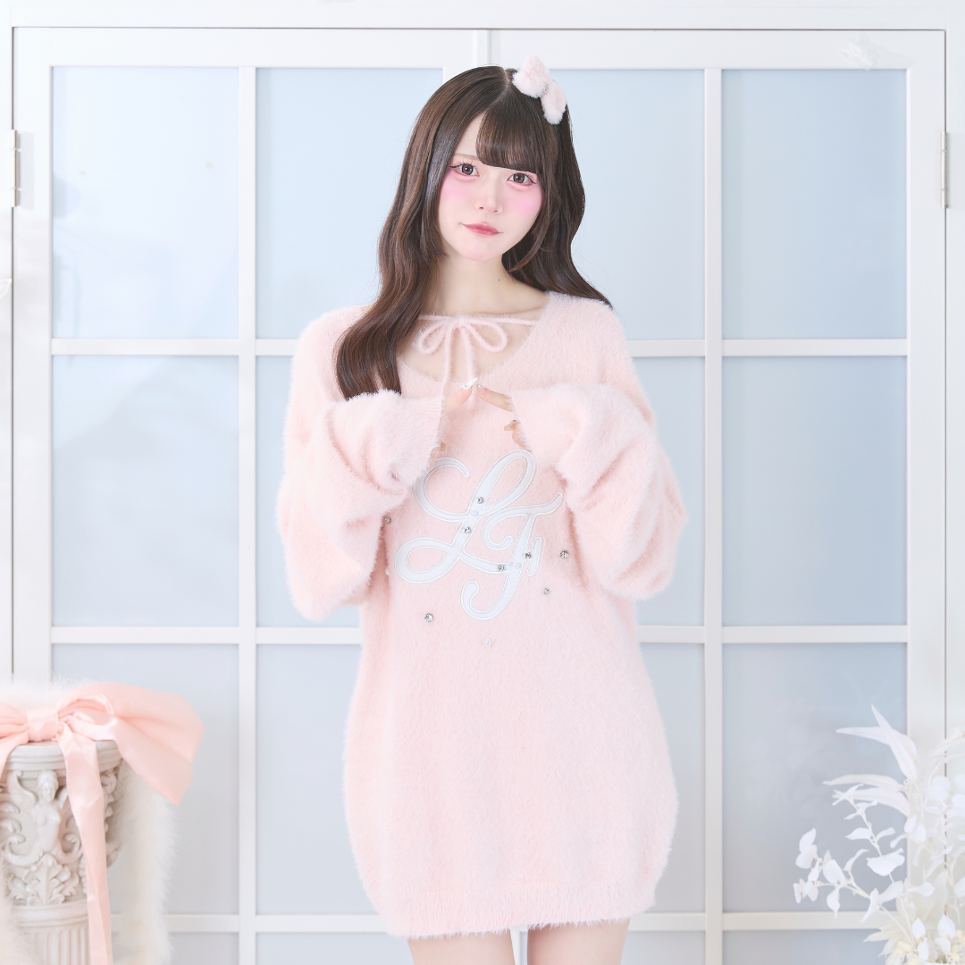 ピンク×ホワイト:152cm