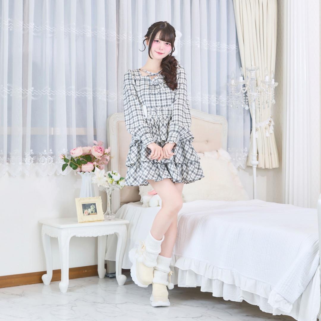 ホワイトチェック:163cm