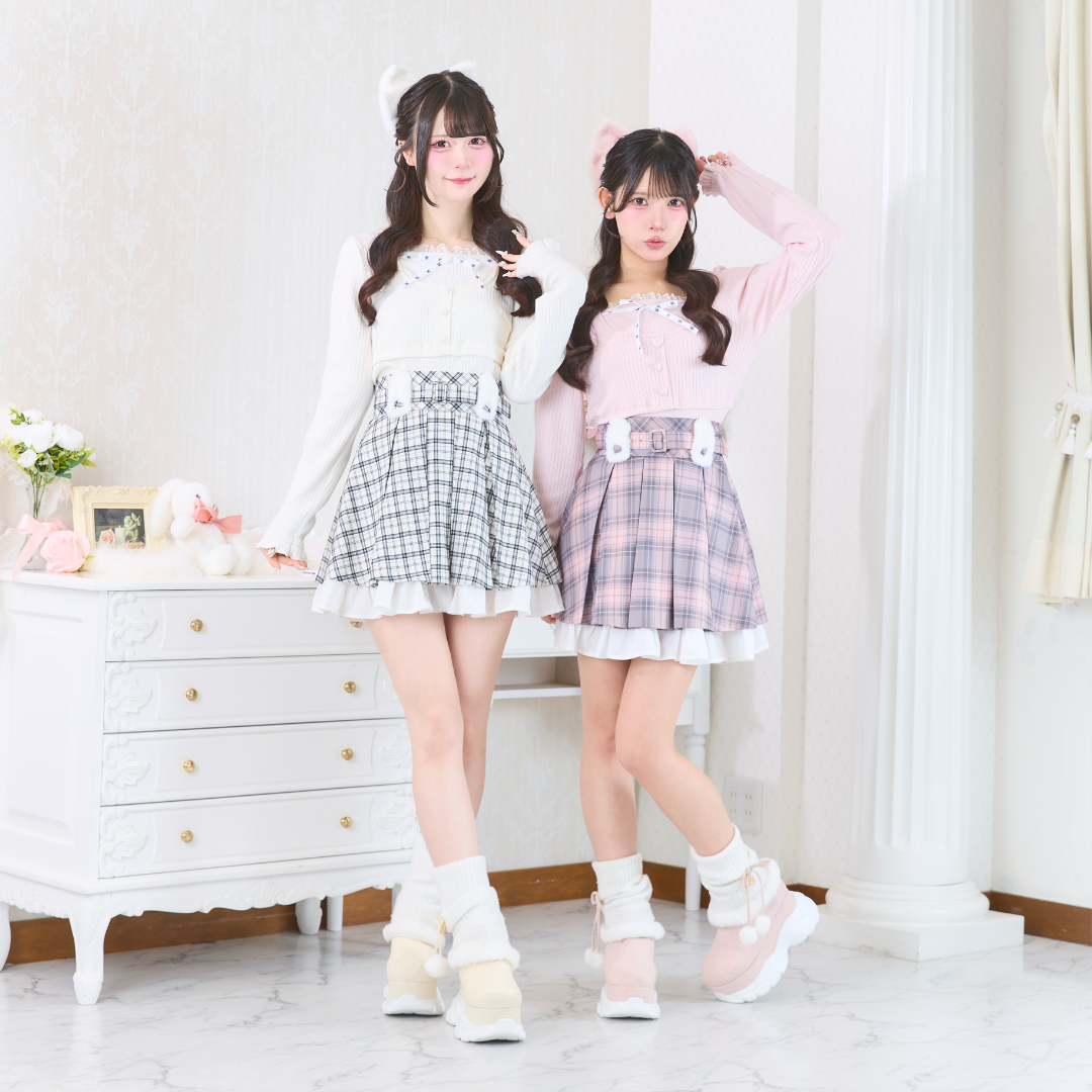 ホワイトチェック:163cm/ピンクチェック152cm