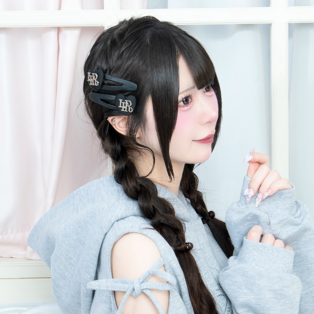 《LAFARY closet》サテンハートヘアピン