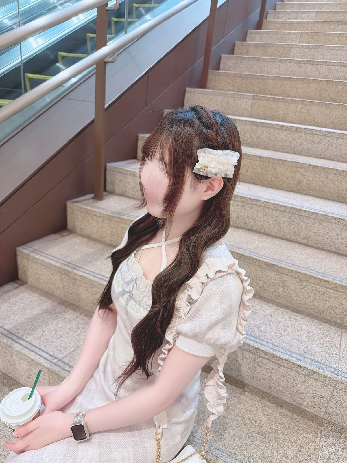 《LAFARY closet》チュールフリルヘアクリップ