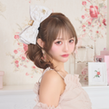 《LAFARY closet》レースリボンバンスクリップ