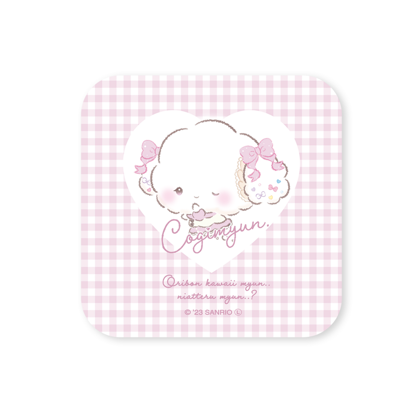 《Lafaryオリジナル》こぎみゅん♡おリボンだみゅんシリーズ♡ハンドタオル　ピンク