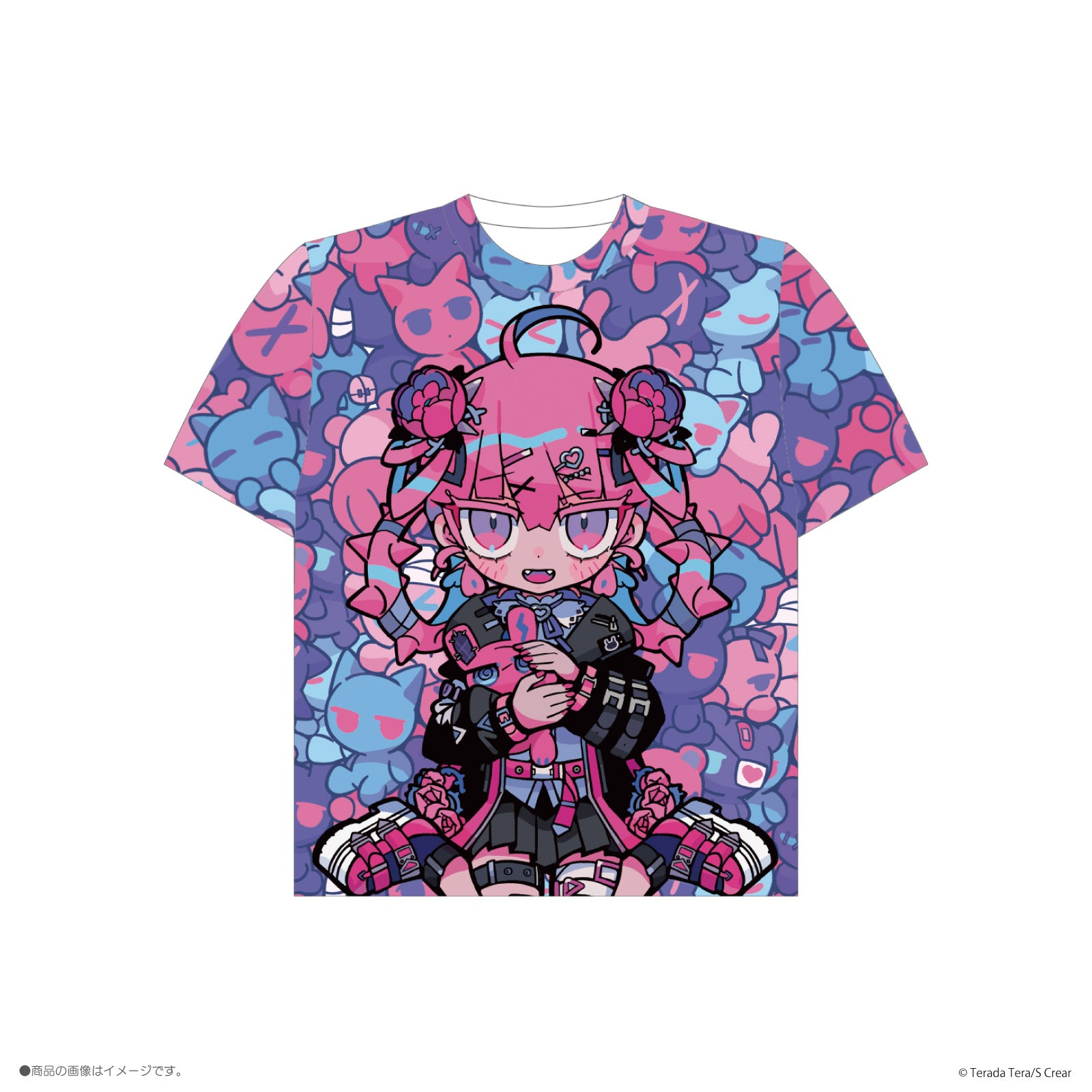 《寺田てら×LAFARY》フルグラフィックＴシャツ