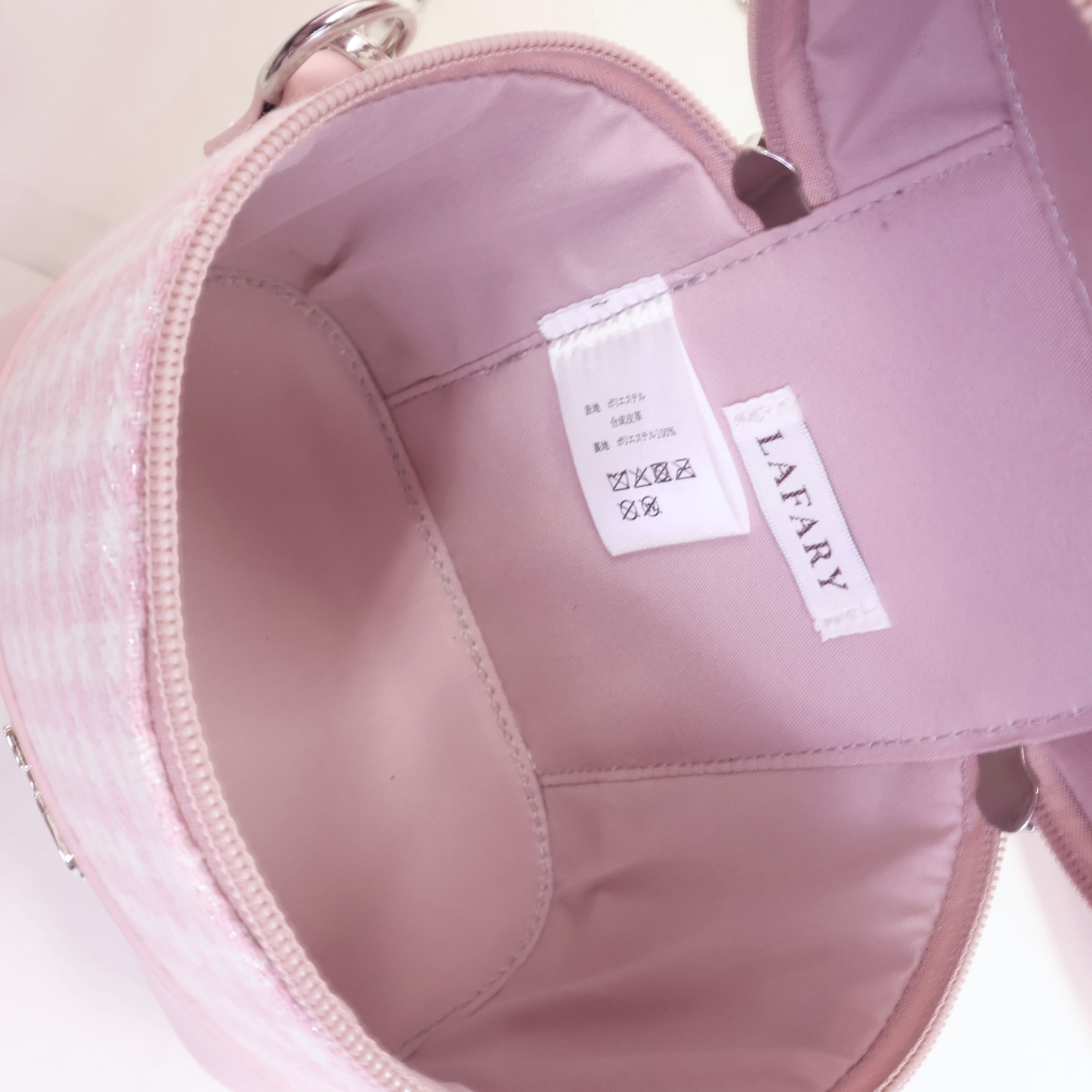 LAFARY closet》ギンガム合皮バニティバッグ- LAFARY ONLINE